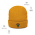 Giraffe Embroidered Ribbed Beanie-Unisex